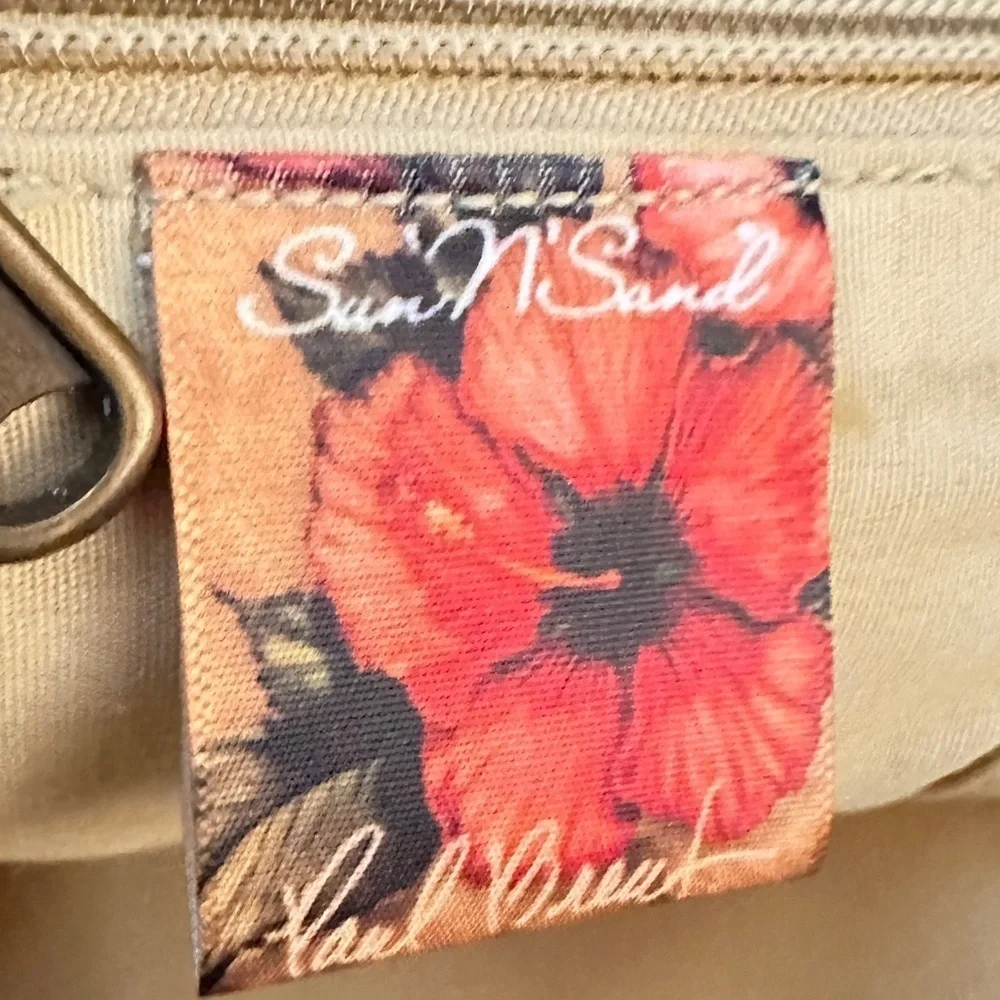 Sun n Sand Paul Brent Signed Colorful Pineapple Tote‎ Bag